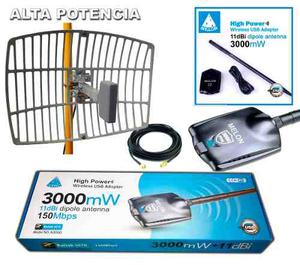 Antena Wifi Largo Alcance 18 Dbi + Wifisky mw Rompemuros