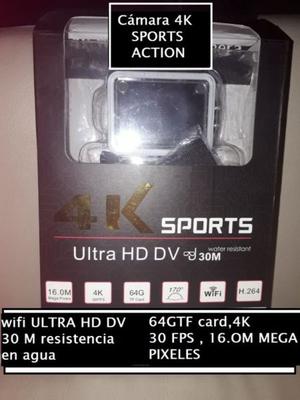 CAMARA 4k SPORTS 64 GB NUEVA