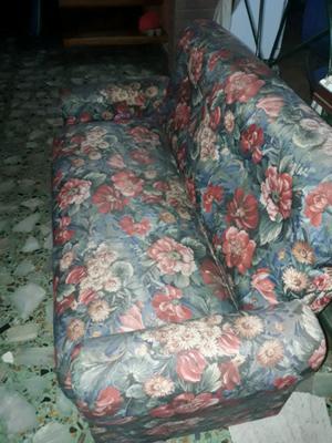 Juego sillones estampado tela