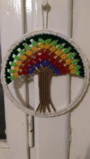 Mandalas atrapasueños crochet