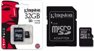 Memoria Micro Sd Hc 32 Gb Kingston Clase 10