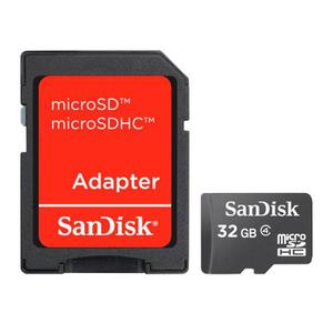 Memoria Micro Sd Sandisk Adaptador Sd 32gb Clase 4