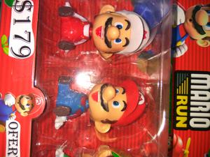 Set de tres muñequitos Mario Bros $ 179