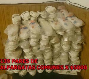 VENDO LOTES DE ALPARGATAS (COMUNES, PAMPAS, Y REFORZADAS)