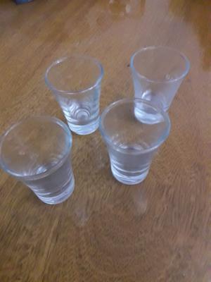 Vasos shot de tequila de vidrio