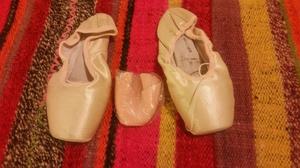 Vendo Zapatillas de ballet sin uso, talle 38, más punteras.