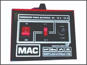 Cargador De Baterias 6v 12v Mac 10 Amp OFERTA!