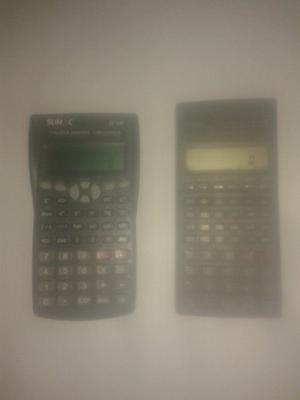 Dos calculadoras científicas.