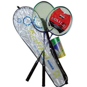 Juego De Badminton Set 2 Raquetas + 2 Plumas