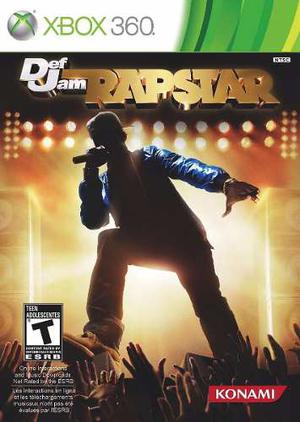 Juego Fisco Xbox 360 Def Jam Rapstar