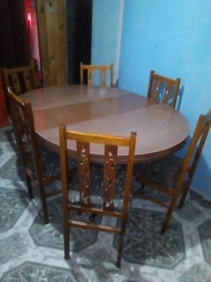 Mesa con 6 sillas