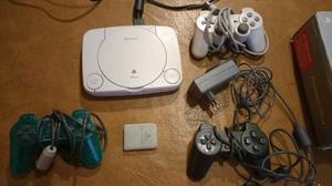 Playstation 1 Con 3 Consolas, Tarjeta Memoria Y Juegos