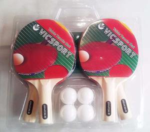 Set Ping Pong 4 Paletas + 4 Pelotitas + Red Y Soporte