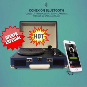 Tocadiscos Bluetooth con 2 Parlantes El regalo más