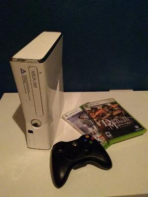 Xbox 360 Edicion Limitada En Blanco + Juegos + Joystick