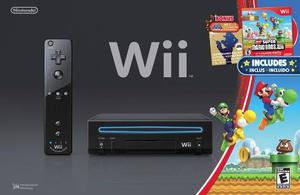 Consola Nintendo Wii Negra + Juego Wii Play Incluido