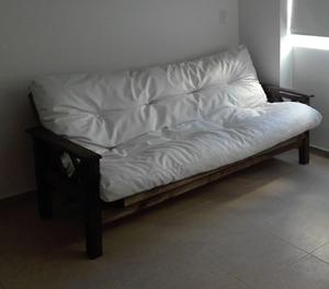 Exelente futon reforzado como nuevo
