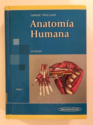 Libros de Anatomía Humana Latarjet. 4ta ed. Editorial