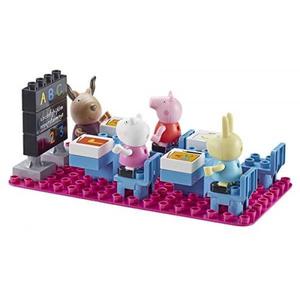 PEPPA PIG SALON DE CLASES SET DE CONSTRUCCION CON 4 FIGURAS