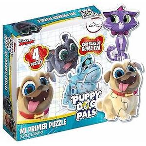 PUPPY DOG PALS MI PRIMER PUZZLE CON BASE DE GOMA EVA X 4