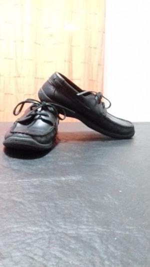 Zapatos Nauticos colegiales negros