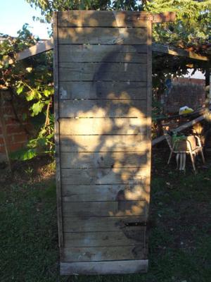 puerta de madera medidas ancho 75cm y largo 2,14cm con 2
