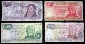 Billetes Antiguos Argentinos - Regular + $4 Cada Uno.