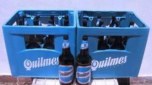 Cajones De Cerveza Quilmes De Litro Con Botellas Vacías