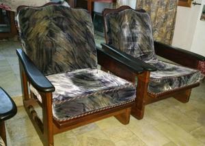 SILLONES DE ALGARROBO RECLINABLES