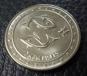 Transnistria Moneda Signo Del Zodiaco Piscis 1 Rublo 