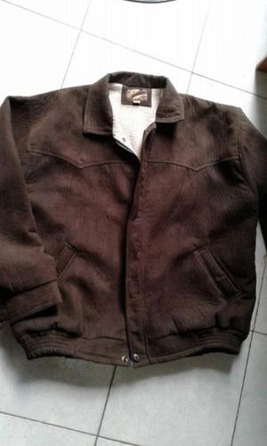 VENDO CAMPERA DE HOMBRE COLOR MARRON OSCURO CON CORDERITO X