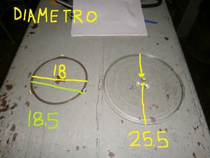 aro de microondas de 18 diametro y plato