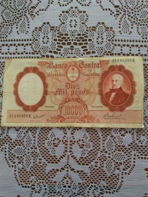 Billete  pesos moneda nacional
