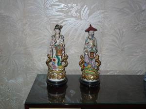 Estatuas de pareja china