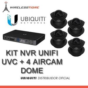 Kit Seguridad Nvr + 4 Aircam Dome Ubiquiti Reseller Oficial