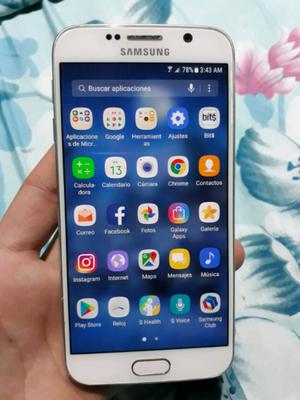 Vendo Samsung S6 Impecableee libre 32GB