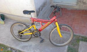 Bicicleta con suspension para niño