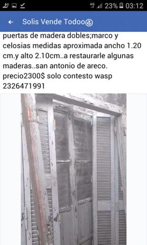 puertas maderas con celosias..vendo..