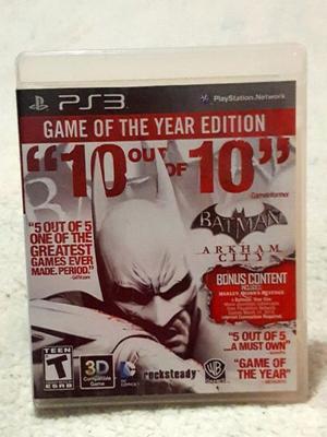 Batman Arkham City Game Of The Year Edition Físico PS3