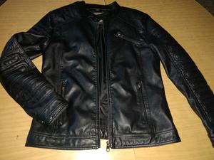 Campera de cuero entallada campera moto