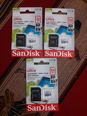 Memoria SanDisk 32gb y 64gb