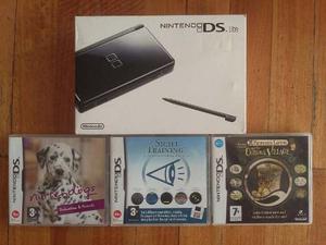 Nitendo Ds Lite Completa En Caja + Juegos