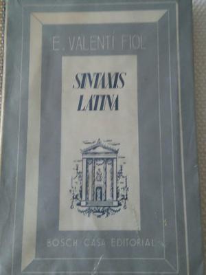 Sintaxis Latina E. Valentin Fiol Bosh Casa Editorial