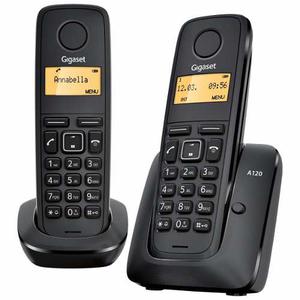 Telefono Inalámbrico Gigaset A120 Duo Negro