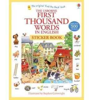 The Usborne First Thounsand Words In English Sticker Book