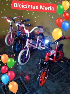 Bicicletas rodado 12 con luz LED