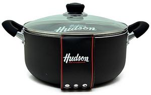 Cacerola Olla Teflon Antiadherente 20 Cm Hudson Tapa Vidrio