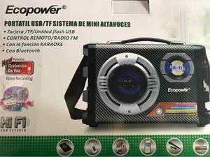 Ecopower - Karaoke Portátil Usb/tf Sistema De Mini