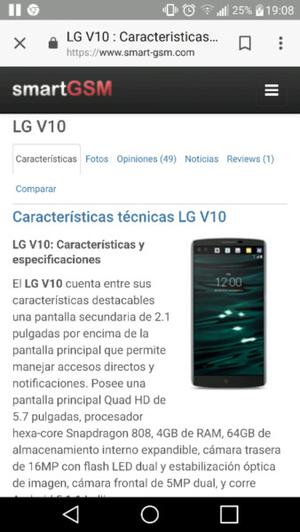 LG V10 LIBRE