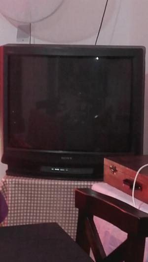 Televisor Sony Triniton 32" + Mesa de pino
